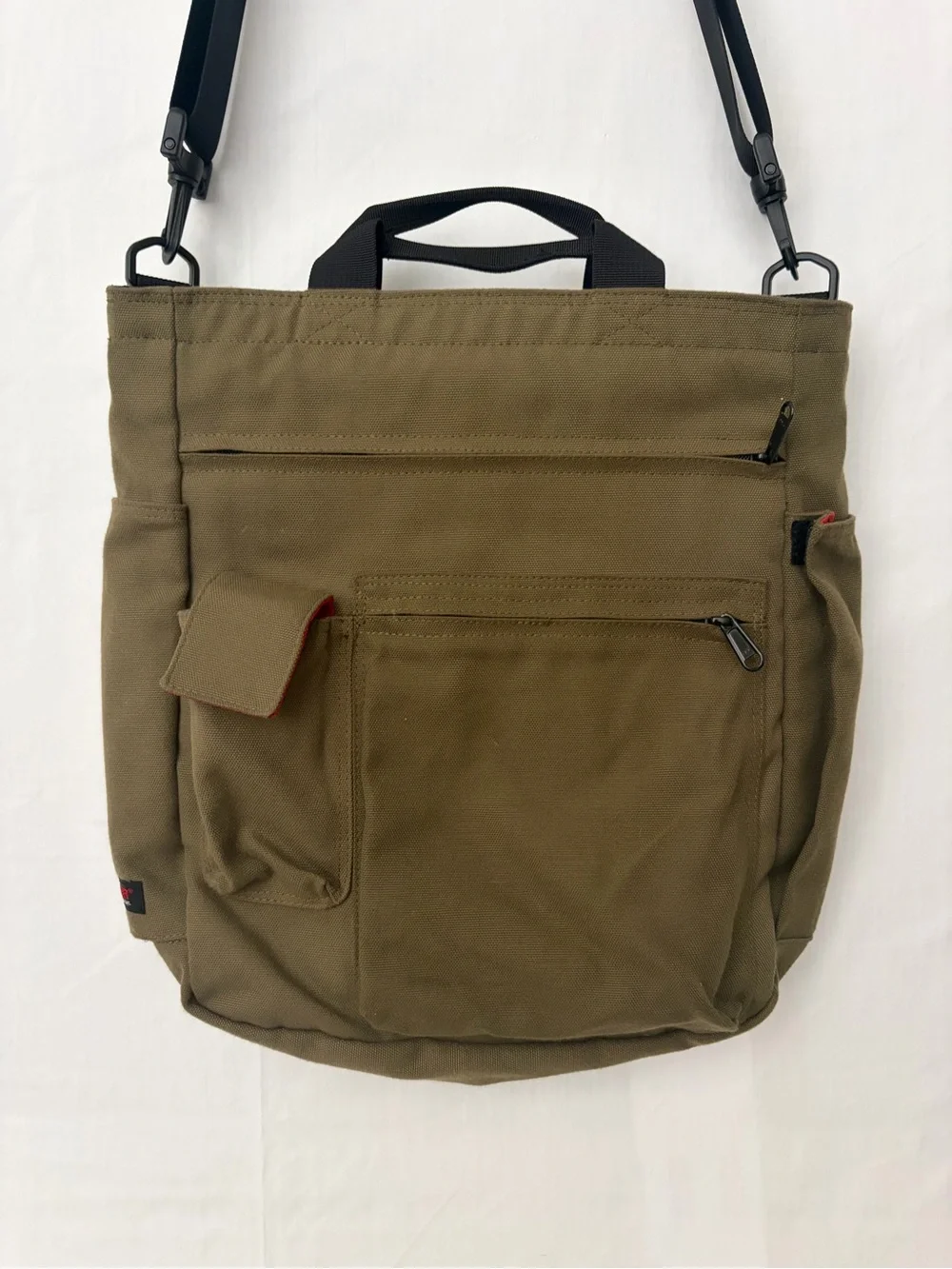 Wise-Walker Nomadic Olive Canvas Tote Shoulder Bag Unisex (F273)